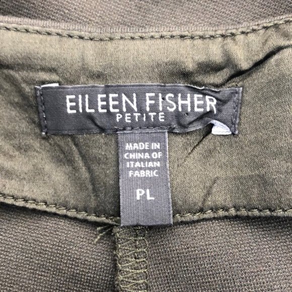 Eileen Fisher Olive Skinny Fit Pants - Picture 6 of 7